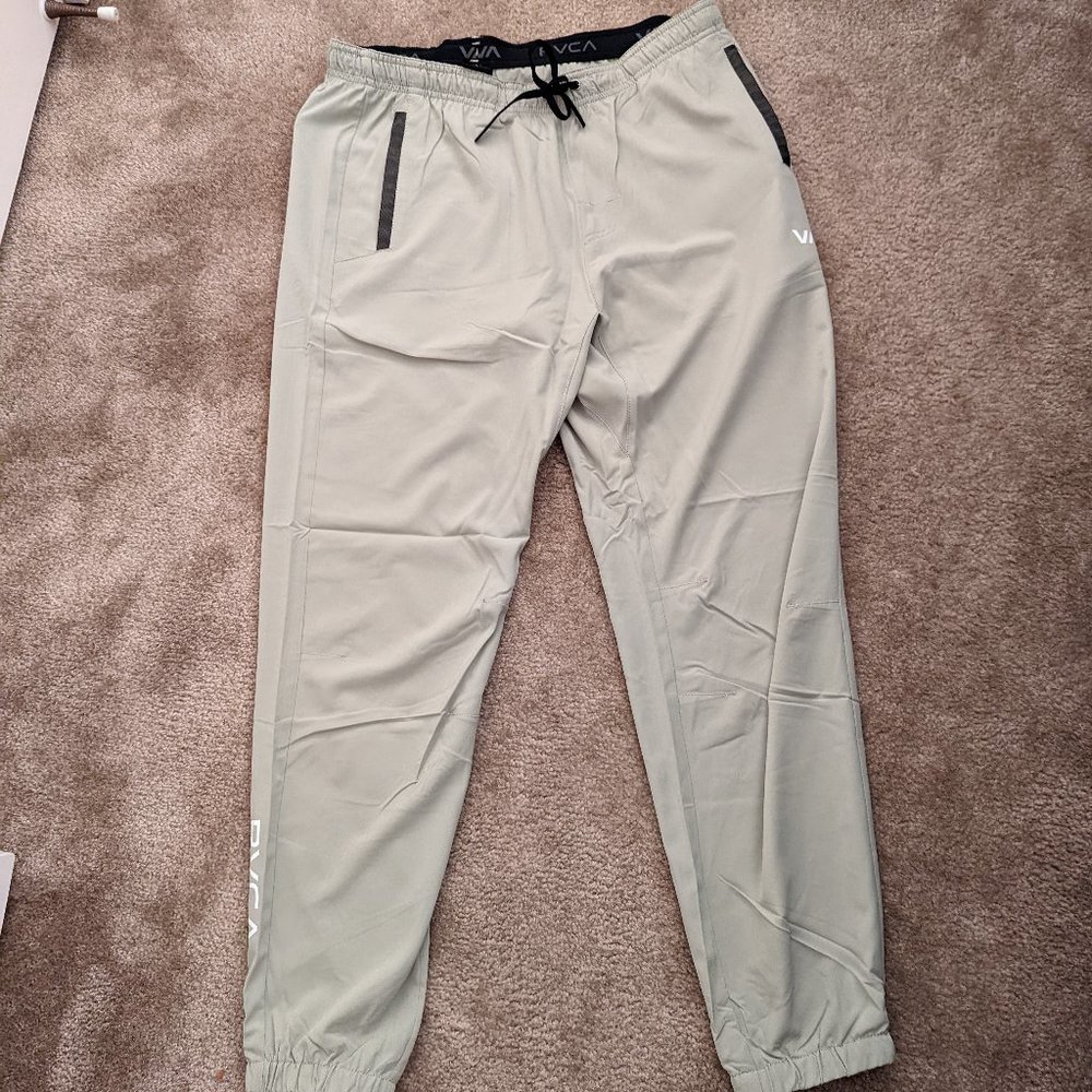 RVCA Yogger Track Pants II - Size Large - Grey Army color - NWT